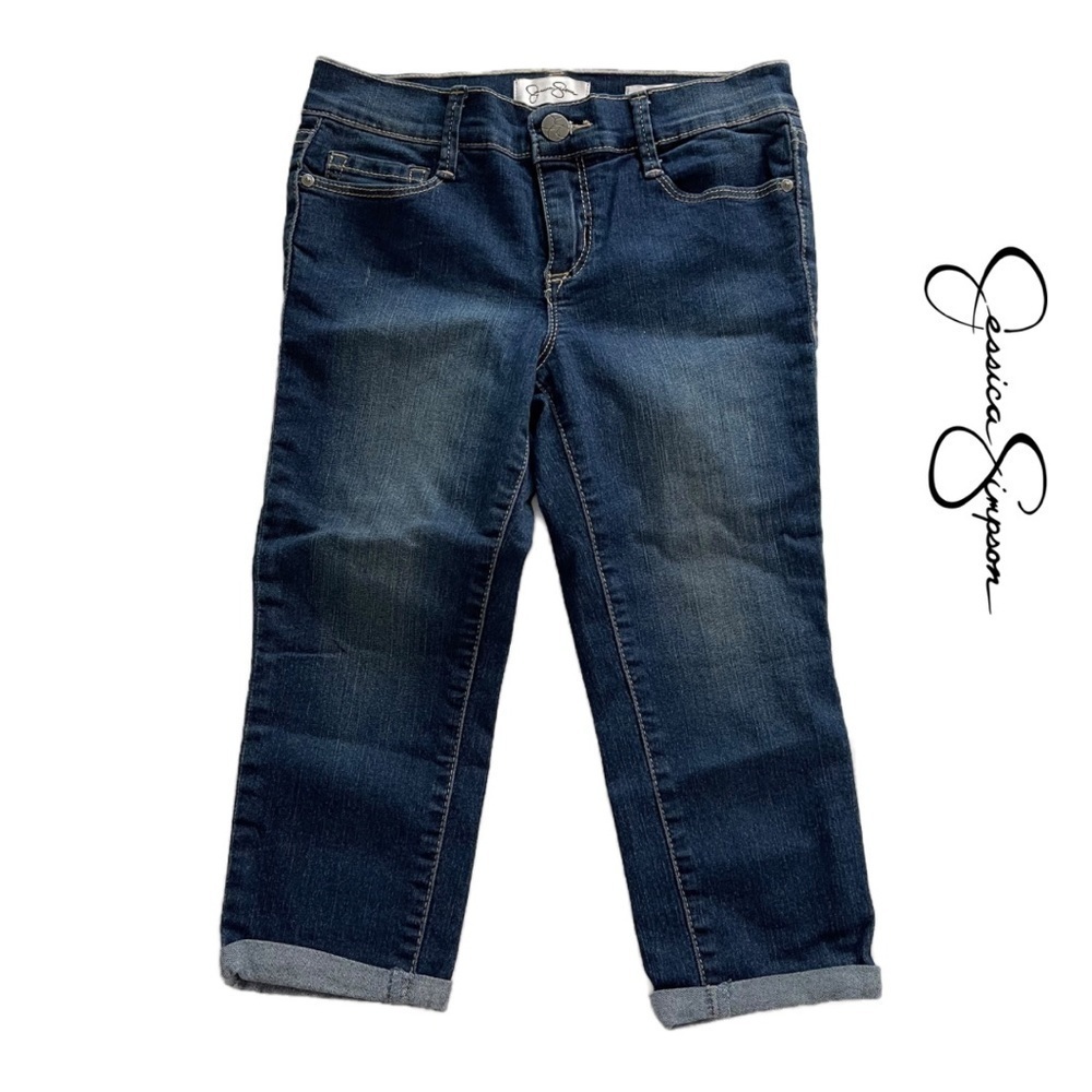 JESSICA SIMPSON Girl’s Rolled Crop Skinny Jeans - Size 7